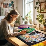 Tektalk Foldable Jigsaw Puzzle Board 1000 Pieces with 3 Angle Adjustable Stand view 7