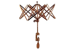 XL Nagina International's Yarn Swift Umbrella Table Top Yarn Winder | Knitting Tool for Swift Winding Lines, Laces Yarns & Fiber (Rosewood, X-Large)