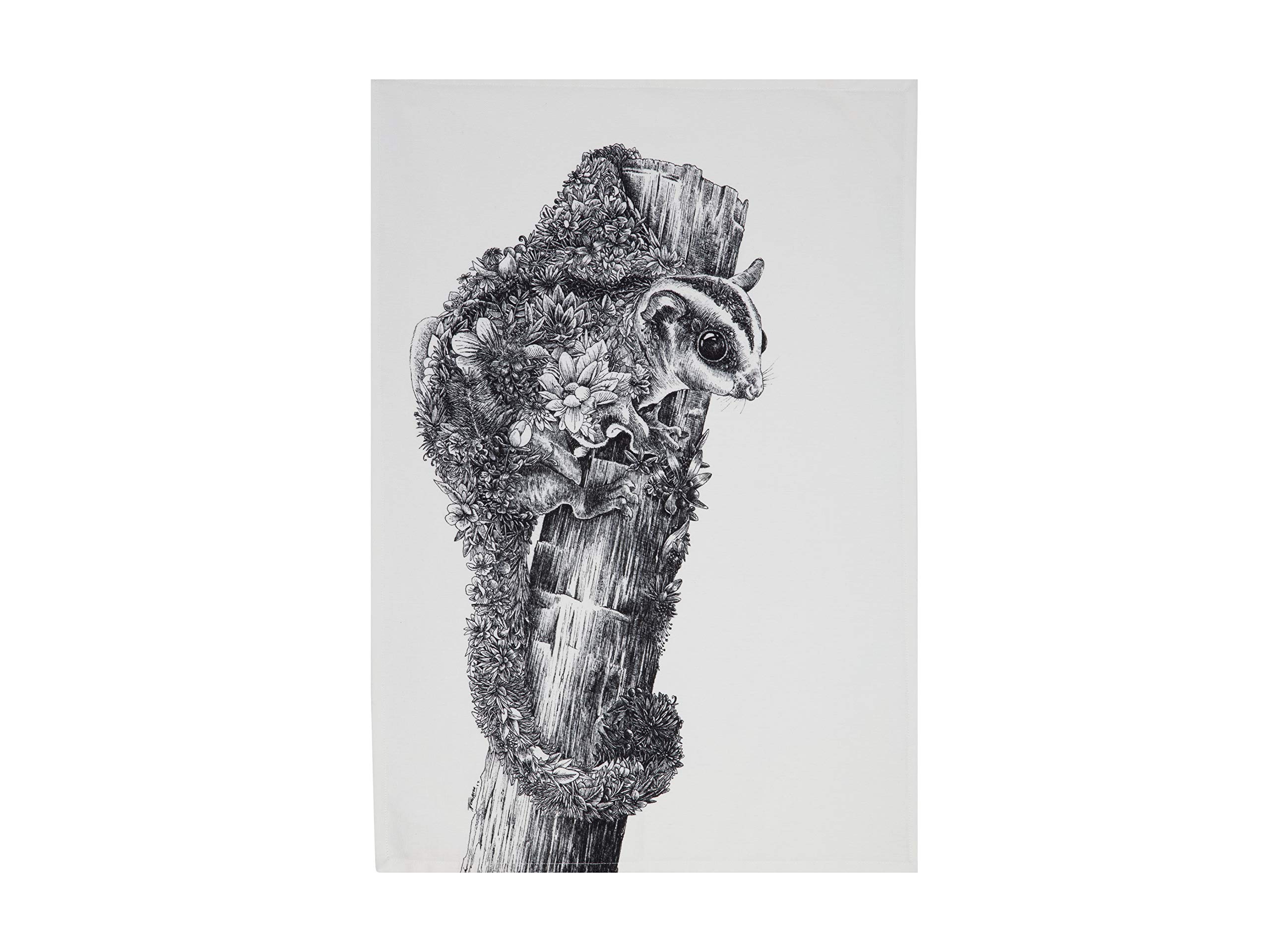 Maxwell & Williams Marini Ferlazzo Tea Towel with Sugar Glider Design, 1% Indian Cotton, White, 5 x 7 cm โ image 1