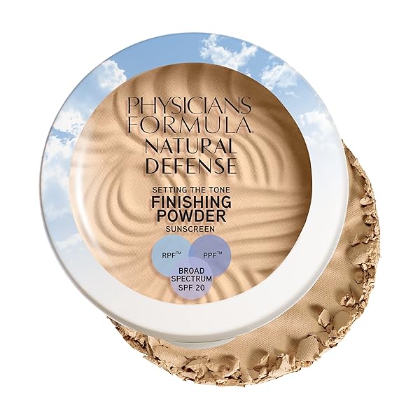 PHYSICIANS FORMULA NATURAL DEFENSE SETTING POWDER, FACE & FINISHING POWDER, SPF 20 LIGHT | DERMATOLOGIST TESTED, CLINICIALLY TESTED