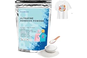 PUNEHOD DTF Transfer Powder - 500g / 17.6oz White Digital Transfer Hot Melt Adhesive Powder for All Colored T-Shirts and Fabrics, Compatible with All DTF and DTG Printers (Size: White, 500g)