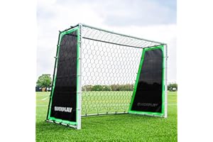 QUICKPLAY Tekkers GS Trainer 3-in-1: Rebounder and 7x5' Goal for Powerful Practice Large, Ultra-Responsive Rebound Net for High Passing, Low Passing and Shooting Training