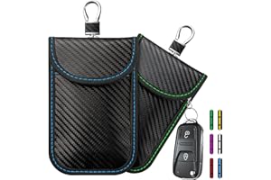 COORATTYES 2024 Faraday Bag Key Protector, 2 Pack Signal Blocking RFID Key Fob Protector Pouch, Anti-Theft Car Security Cage