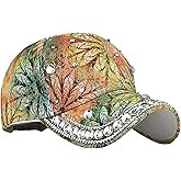 Bling Baseball Caps for Women, Rhinestone Summer Flower Baseball Hat, Adjustable Spring Fall Denim Sequin Jean Hat
