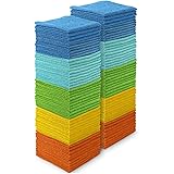 AIDEA Microfiber Cleaning Cloths-100PK, Softer and More Absorbent, Lint-Free, Wash Cloth for Home, Kitchen, Car, Window (12in