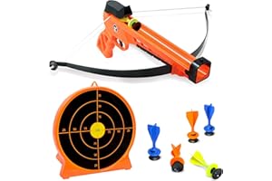 ArmoGear Kids Archery Set: Blaster Bow, Shooting Target, and Replacement Arrows with Suction Cups - Perfect Indoor and Outdoor Crossbow Toy for Boys and Girls