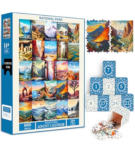 Amazon.com: World Landmark Puzzle Advent Calendar 2025 Adult Teens