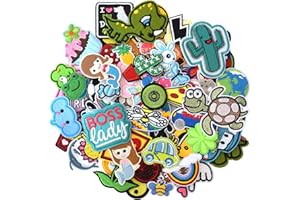 GYGYL 80pcs Random Assorted Size Embroidered Iron on Patches, DIY Sew Applique Repair Patch, Sew On/Iron On Patch for Jackets
