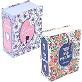 Steel Mill & Co Mini Book Puzzle Set of 2 Jane Austen Themed Puzzles, 50-Piece Literary Jigsaw Puzzles, Decorative Book-Style Keepsake Boxes, Gift for Book Lovers (Emma & Pride and Prejudice)