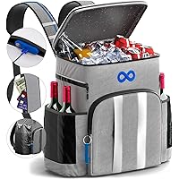 54 Cans Patent Pending Backpack Cooler - Everlasting Comfort Beach Cooler Backpack Insulated Leak Proof - Soft Cooler Bag for