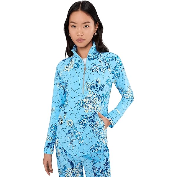 Amazon.com: Lilly Pulitzer womens Justine Half Zip Upf 50+ Multi