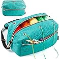 MYBAGZING Crochet Bag Organizer - Knitting Bag - Yarn Storage Organizer - Yarn Bag for Crocheting - Yarn Holder for Crochet Accessories, Crocheting & Knitting Gifts