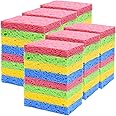 YoleShy 48 Pack Sponges Kitchen Natural Compressed Cellulose Sponges Durable Dish Sponge for Cleaning & DIY for Kids Reusable