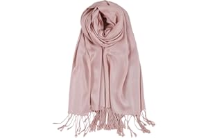 TUSHUSTY Pashmina Feel Shawl Wraps for Women Evening Dresses and Wedding Cover Up Formal Soft Silky Rave Scarf Elegant