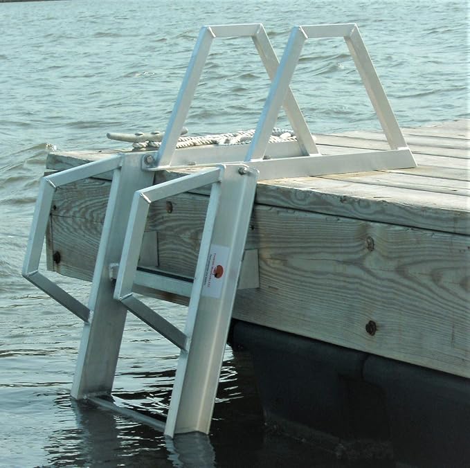 Creekside Metalworks 4 Step Aluminum Folding Dock Ladder
