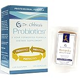 Dr. Ohhira's Professional Probiotics Formula 60 Capsules with Beauty Bar Soap Travel Size, 20 Grams - No Refrigeration Supplement - Vegetarian, Non-Dairy, Gluten Free