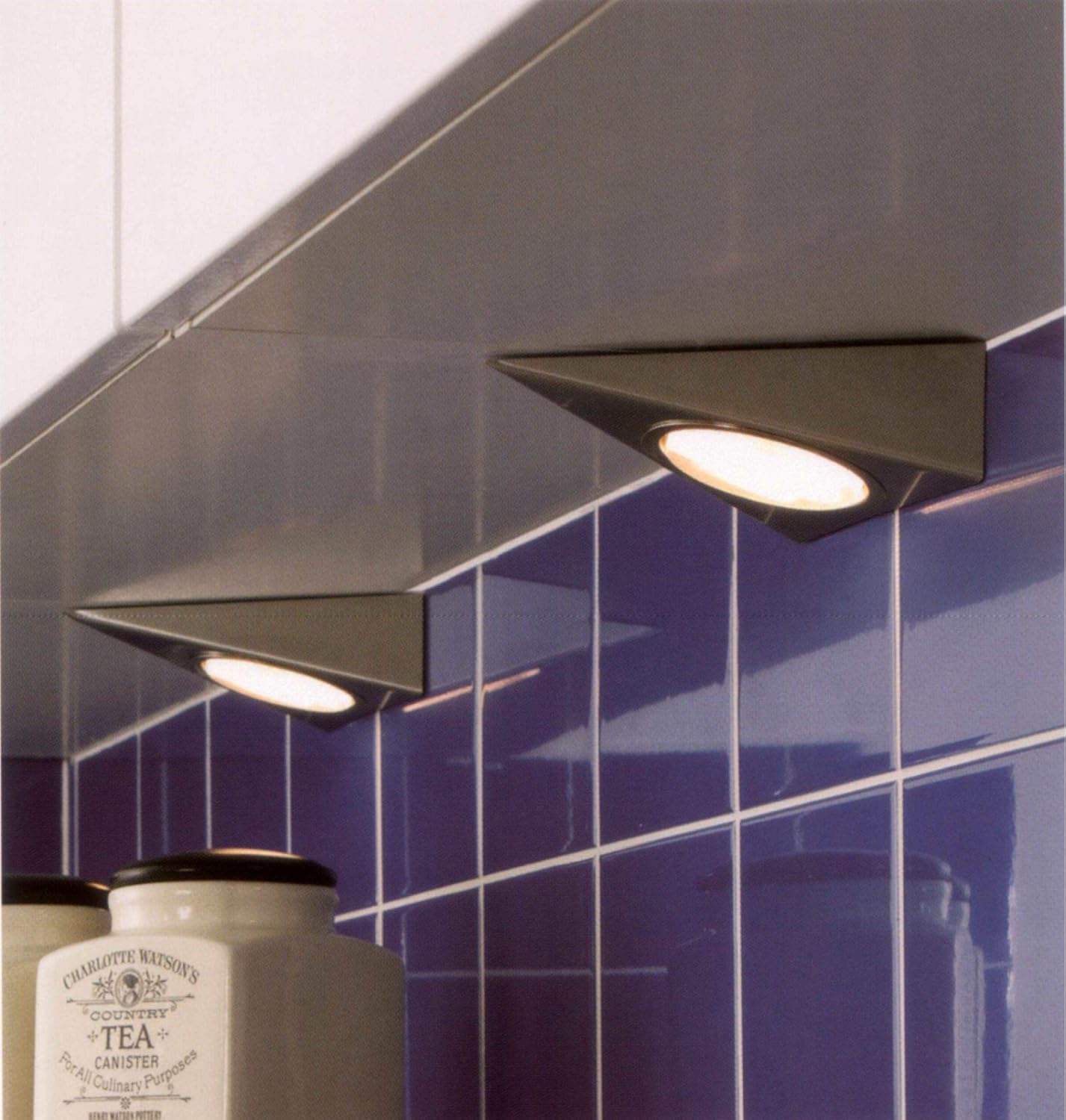 Surface Mounted Triangular Metal Downlight Casing for GX53 Lightbulb, Stainless Steel - Image 3