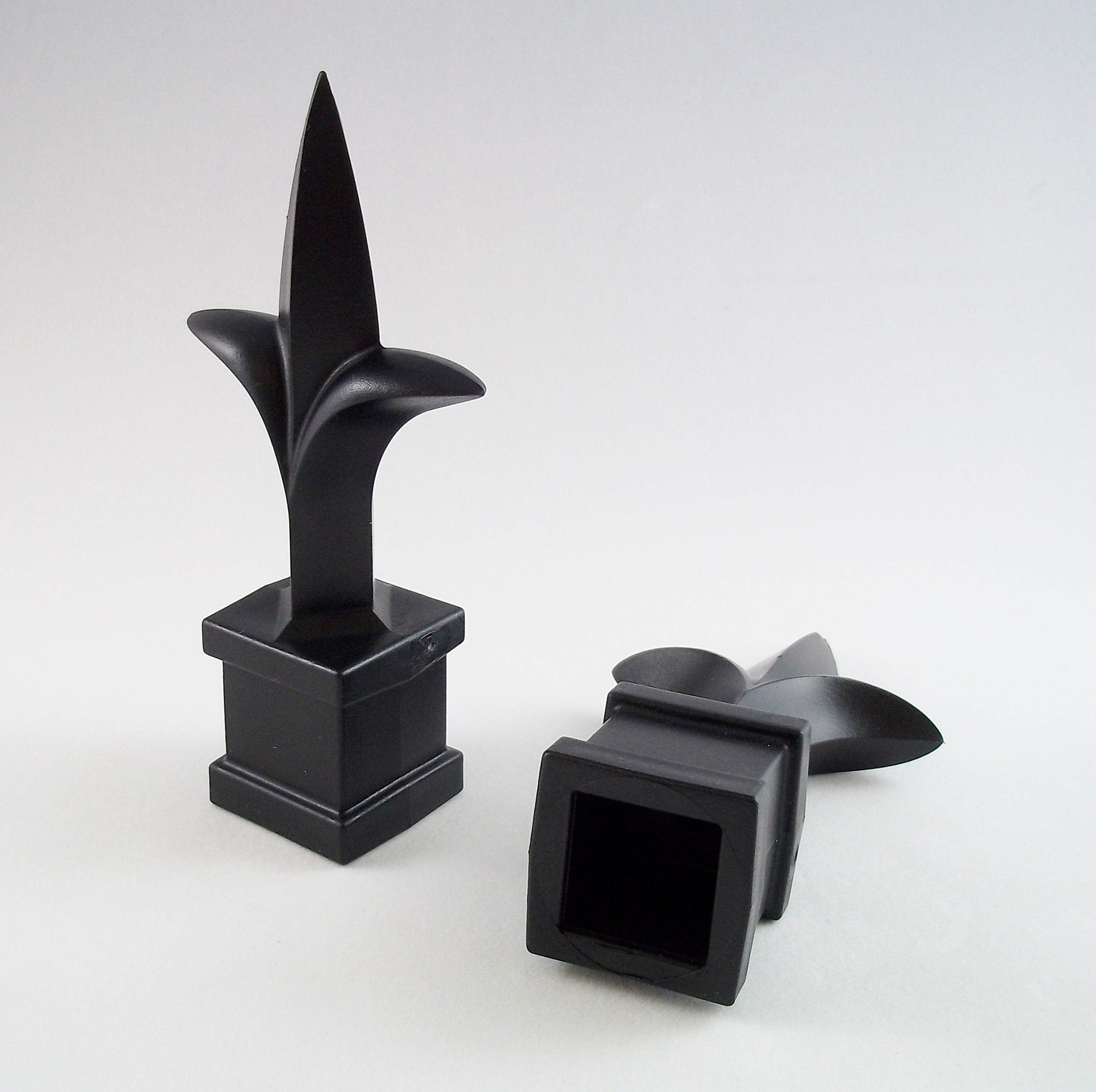 Retrospec 10 Each for 3/4” Plastic Finial Tops for Iron Picket Fence Triad Spear – #50-34