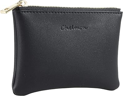 mens leather change purse