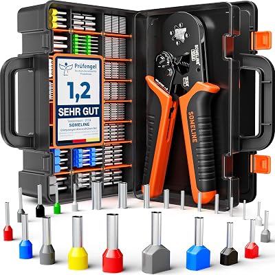 SOMELINE Crimping Tool Set with 24 Ferrules 0.25-10mm² AWG 24-8