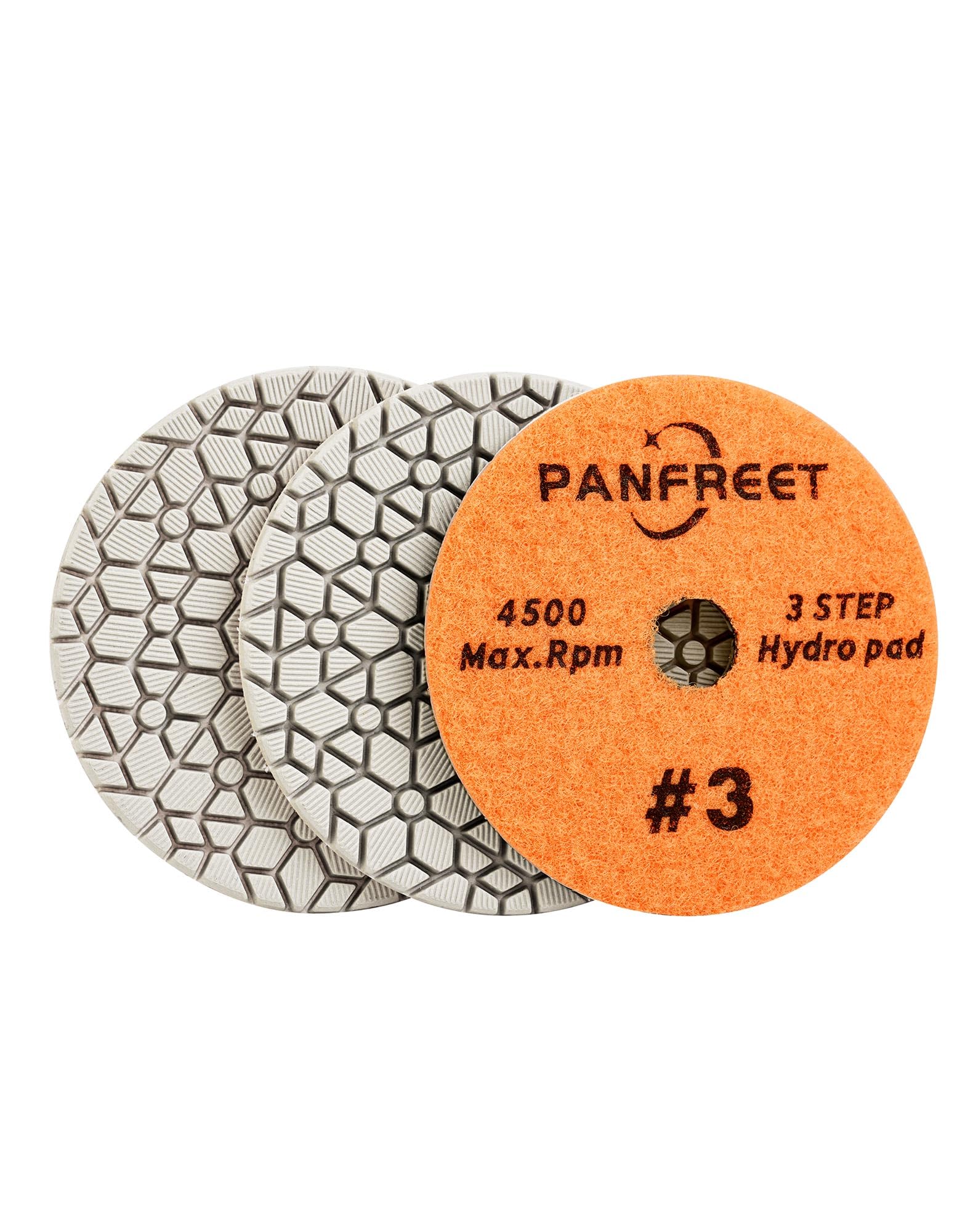 Panfreet 3 Step Diamond Polishing Pads