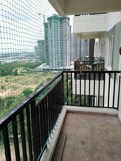 AMZ Anti Bird Net for Balcony (Protection net) (Pigeon)(Monkey) Green