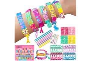 Dupamind Friendship Bracelet Making Kit for Girls, Christmas Gifts Art & Craft Kits for Kids, DIY Jewelry Making Kit, Birthday Present for Ages 4-12, Toy for Age 4, 5, 6, 7, 8, 9, 10, 11, 12 Years Old
