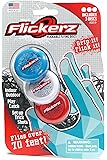 Flickerz Flying Disc, Orange/Green/Blue, 3-Pack