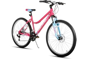 HH HILAND Hiland 26 Inch Womens Mountain Bike, with Step-Through Frame, 18 Speeds, Suspension Fork MTB, Bicycle for Women Men Adult