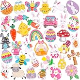 DTOFOOT 36 Pcs Easter Enamel Pins Bulk for Clothes Backpack Hat Decor | Alloy Metal Material, Cartoon Bunny Carrot Egg Basket Candy Lapel Badges, Easter Egg Basket Stuffers, Classroom Rewards