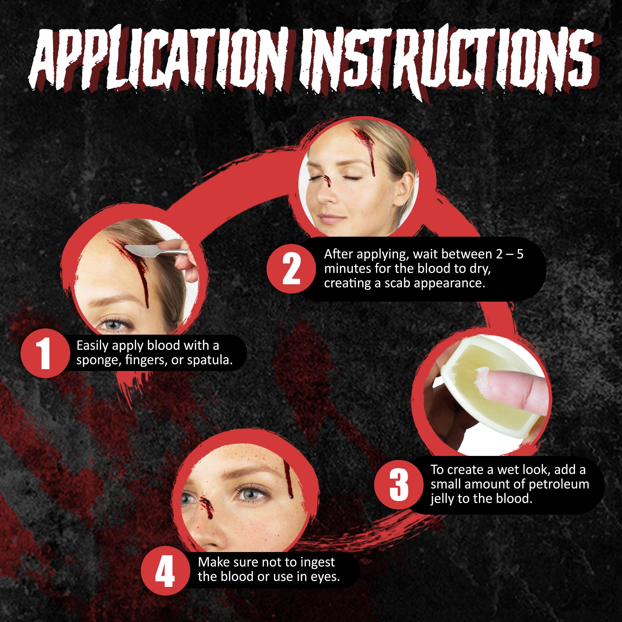 Narrative Cosmetics Scab Blood Paste, Professional SFX Theatrical Stage, Film, and Costume Makeup for Realistic Cuts and Wounds, 1 Oz.