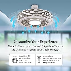 Todays Fans Bladeless Ceiling Fan with Lights
