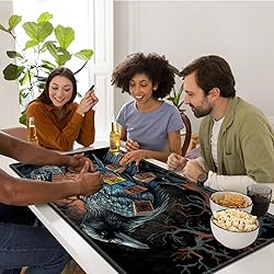 Tabletop Card Playmat with Stitched Edges, 24 x 14