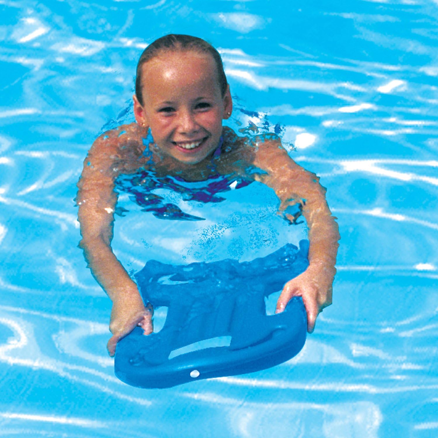 Poolmaster 50509 Advanced Kickboard Swim Trainer, Small, Blue: Toys & Games