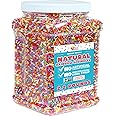 Dye Free Sprinkles - 2.2 Pounds - Rainbow Jimmies for Ice Cream - Vegan, No Artificial Dyes - Bulk Sprinkles - Non-GMO