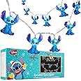 Disney Stitch LED String Lights 10 pcs, Battery Operated Hanging Lights 59”, Bedroom Decor Kids Teenagers Adults