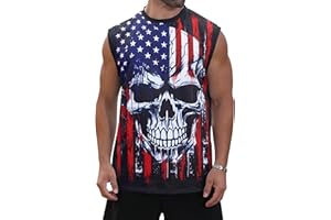 Adovigo Mens USA Flag Stars and Stripes 4th of July Tank Tops Retro Muscle 1776 Sleeveless Shirt