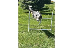 THE DOG AGILITY SHOP Dog Agility Equipment Single Bar Jumps | Set of 2 Jumps