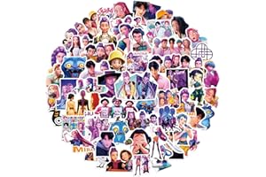 FCELERY Demon Movie Hunters Stickers,60PCS Korean Idol Anime Style Stickers for Water Bottles,Waterproof Vinyl Decal for Teen Girl Adult Laptop Skateboard Phone Case Guitar Travel Case Bike Notebook(K-POP60)