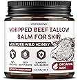 Beef Tallow Skincare - Tallow and Honey Balm - Grass-Fed Beef Tallow for Skin - Natural Face & Body Moisturizer for All Skin 
