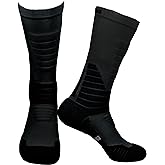 2 pairs Moisture Wicking Tactical Indoor-Outdoor Boot Socks for Men & Women w/Anti-Blister-Fatigue Germanium & Coolmax
