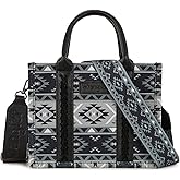 Wrangler Aztec Tote Bag for Women Boho Shoulder Purses and Handbags
