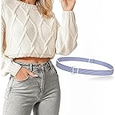 JASGOOD Crop Top Tuck Waist Band Adjustable Band for Sweater Shirts Tuck Band Women Elastic Stretch Belts