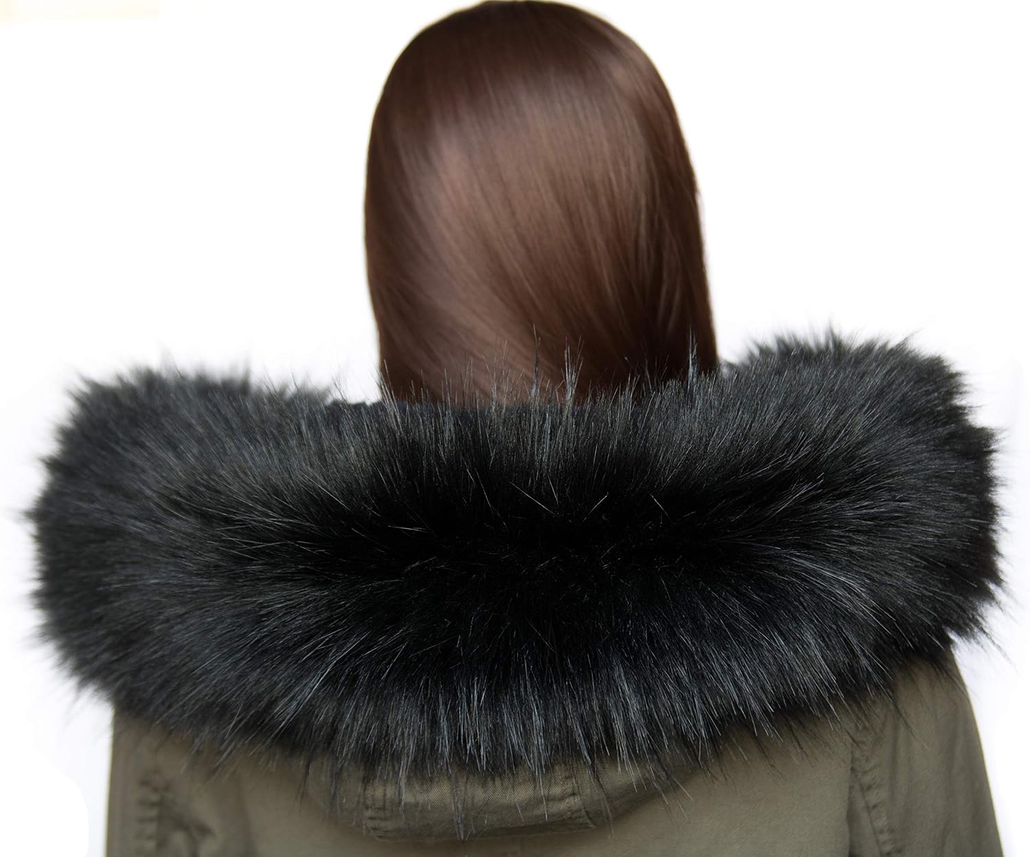 Col En Fausse Fourrure Chic Vibe - Amovible, Boutonnière Incluse - Pour Capuche Ou Col De Manteau - 2