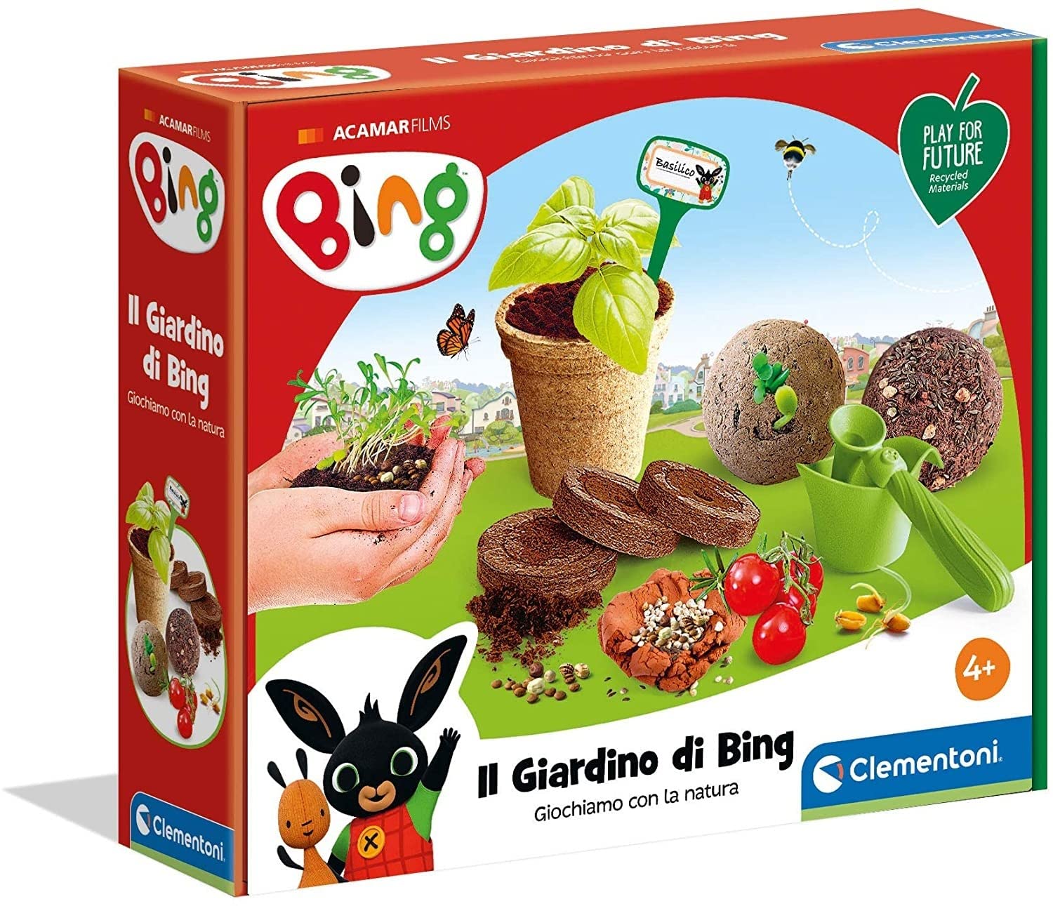 Clementoni - Bing - Bing's Garden - Play For Future Educational Game (Italian Version), 3 Years+, Multicoloured, 19202
