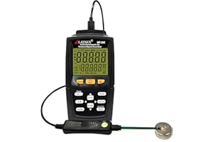 LATNEX MF-30K AC/DC Gauss Meter with Certificate, Measures Magnetic Fields Strength and Pole(Residual Magnet, Permanent). Integrated High AC ElectroMagnetic Fields Level Measurement (<15000G/Milli Tesla)