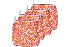 NettyPro Cushion Covers Patio Set 4, Waterproof Outdoor Chair Seat Cushion Slip Cover, 24 x 24 x 4 Inch
