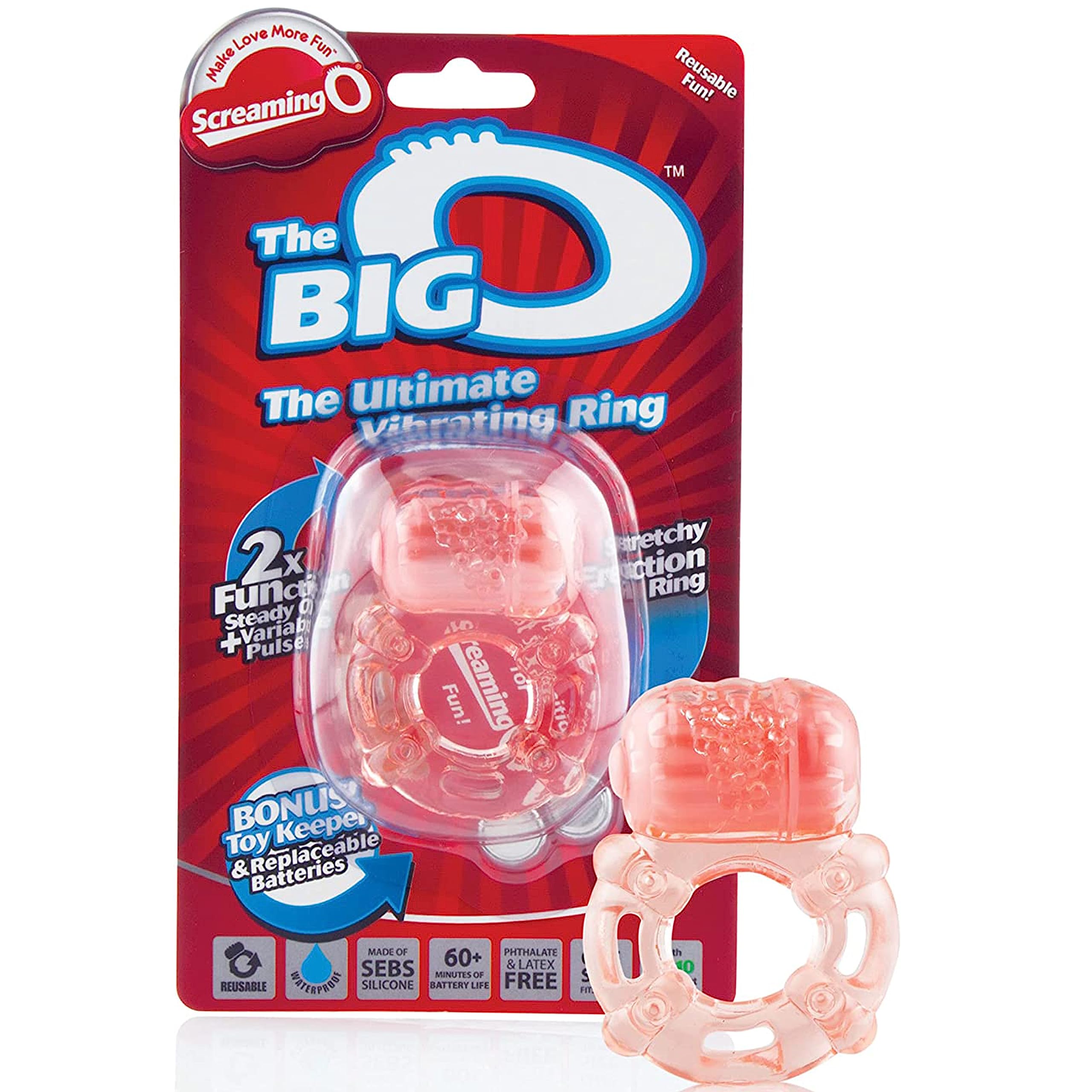 Screaming O - Big O, Iconic Cock Ring, Large Version, Natural Color - Vibrating Cock Ring - Penis Ring, Reusable Vibrator - Couple Sex Toys, Dick Ring for Mutual Pleasure in Saudi Screaming O - Big O, Iconic Cock Ring, Large Version, Natural Color - Vibrating Cock Ring - Penis Ring, Reusable Vibrator - Couple Sex Toys, Dick Ring for Mutual Pleasure in Saudi