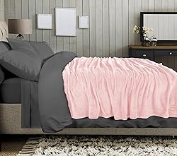 Utopia Bedding Pink Fleece Blanket Queen Size