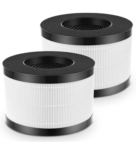 Ventilatore Switchbot PUREBURG Filtro Di Ricambio Compatibile Con Purificatore D'aria Himox HIMOX-H10, Confezione Da 2 Filtri H13 HEPA A 4 Stadi Filtrazione A Carbone Attivo Per La Pulizia Dell'aria E Polveri VOC